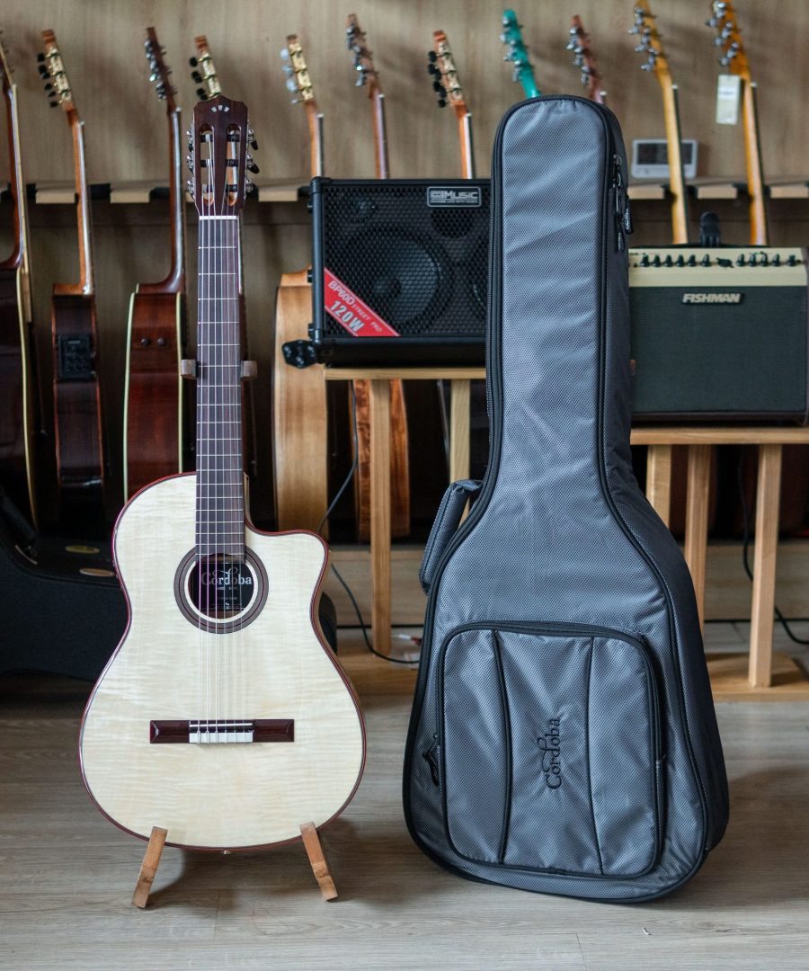 Đàn Guitar Classic Cordoba Fusion 12 White Sands