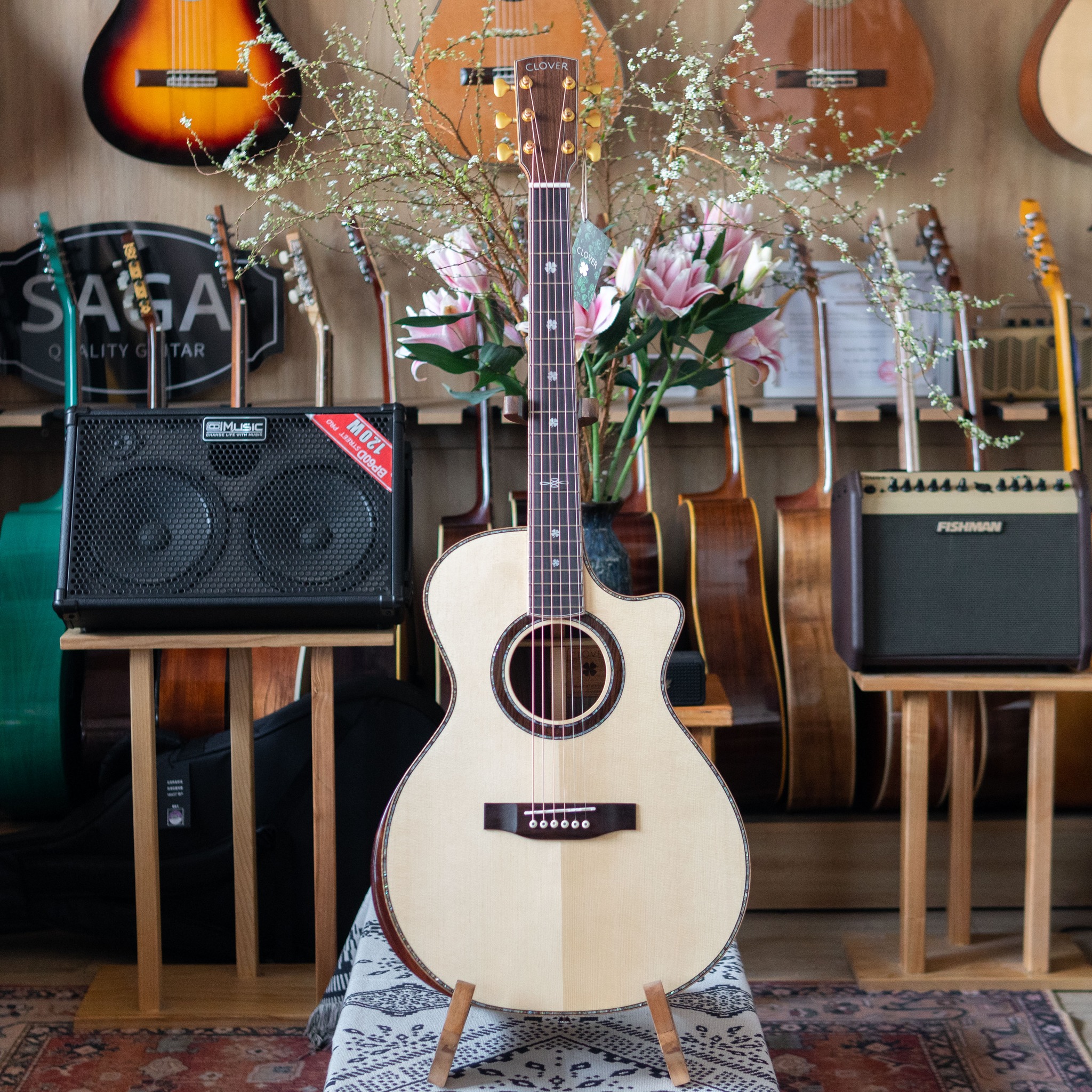 Đàn Guitar Acoustic Clover 912Cx